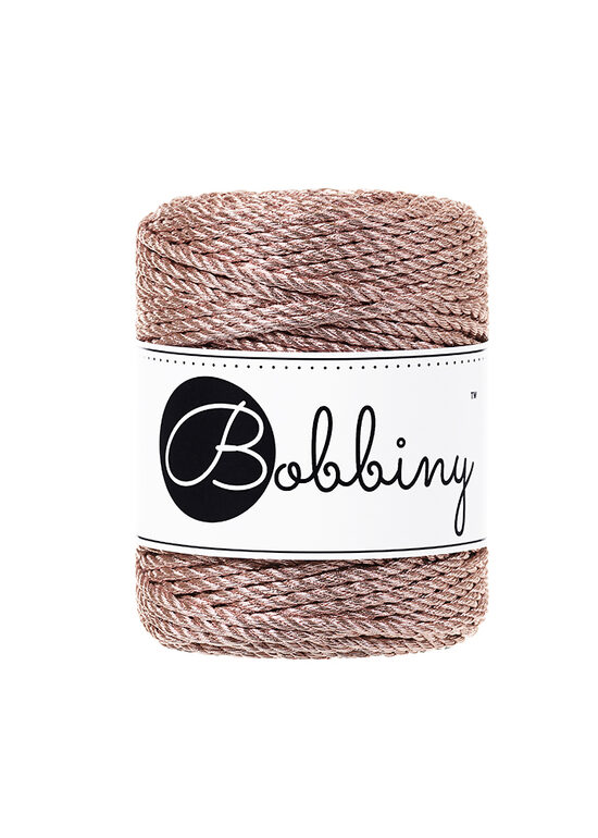 Mettalic Macrame Rope 3PLY - Rose Gold